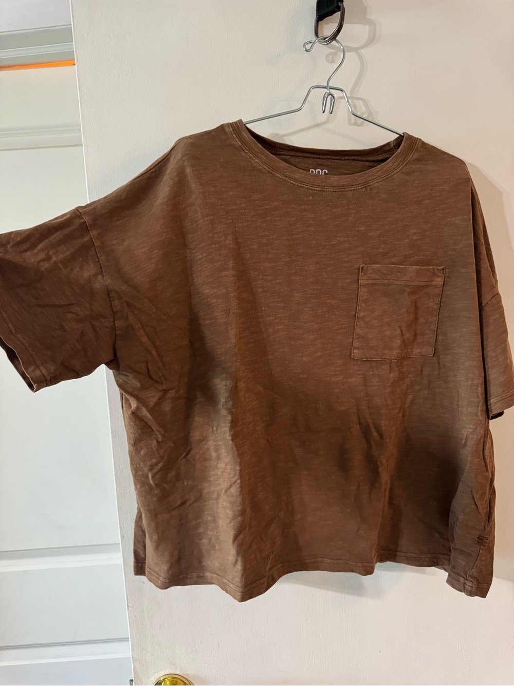 BDG Women's Brown Short-Sleeve Pocket Tee